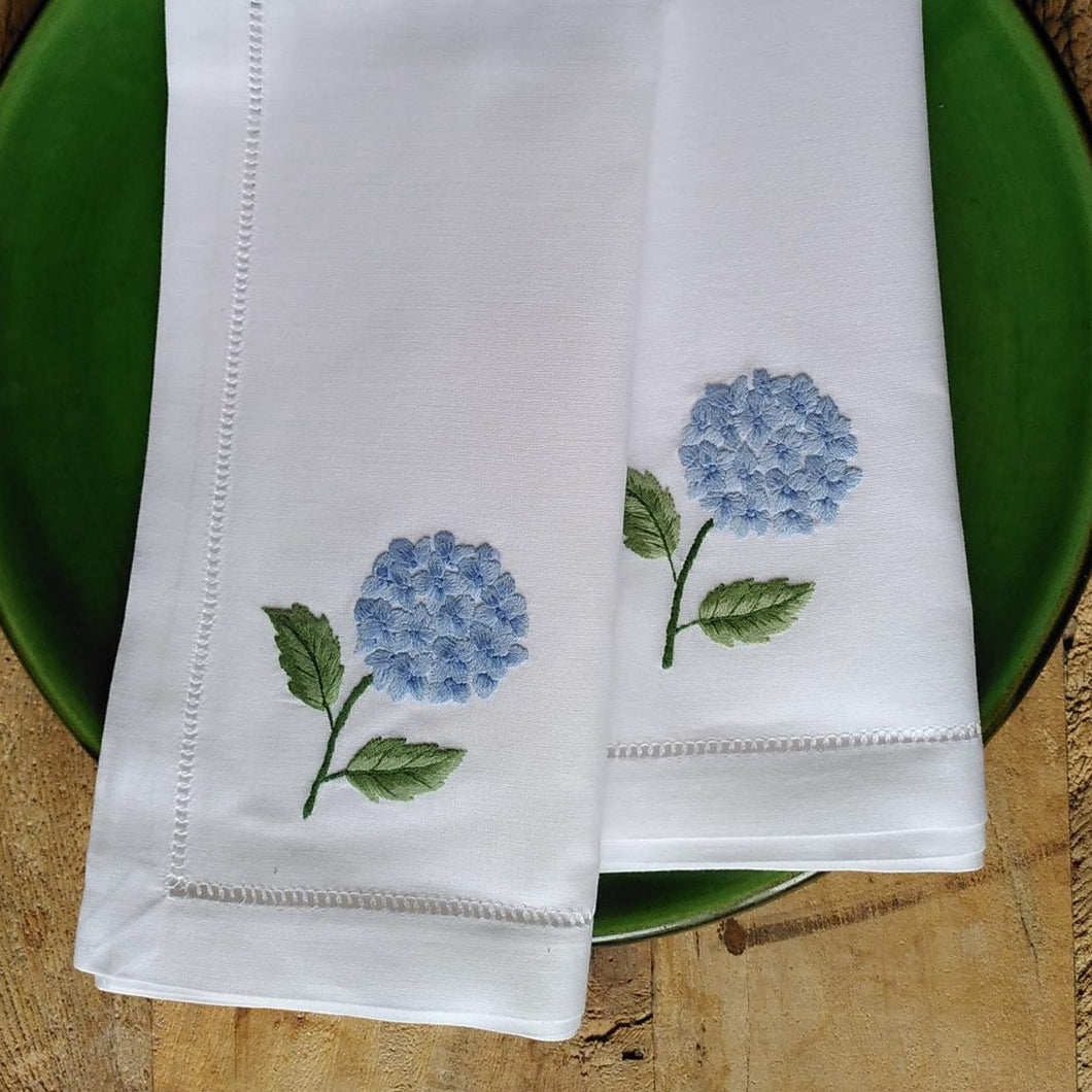 Hydrangea Blue napkin set of 4